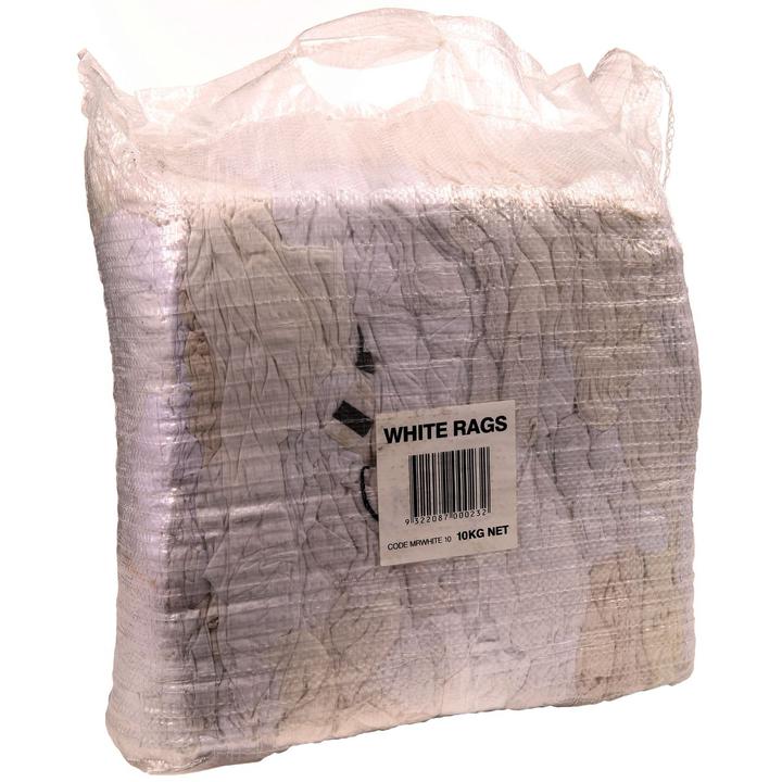 Melb Cleaning Cloths Bag of White Rags 10kg