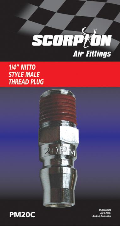 SP Tools Nitto Style 1/4 Male Plug Carded