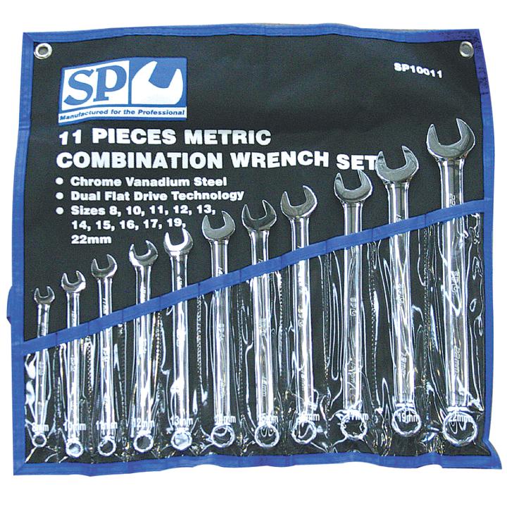 SP Tools Spanner Set Roe Metric 11Pc 8-22mm