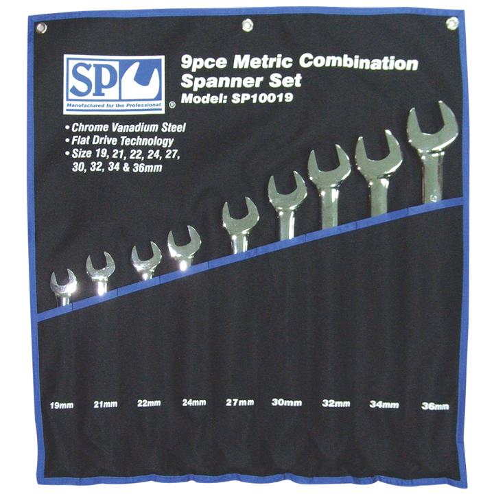 SP Tools Spanner Set Jumbo Roe Metric 9Pc