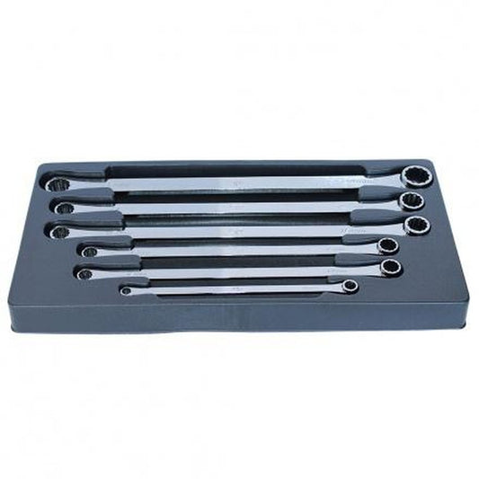 SP Tools Spanner Set Flat Ring Metric 6Pc