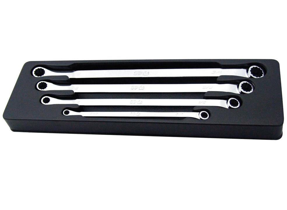 SP Tools Spanner Set 15Degree Offset Long Ring SAE 4Pc