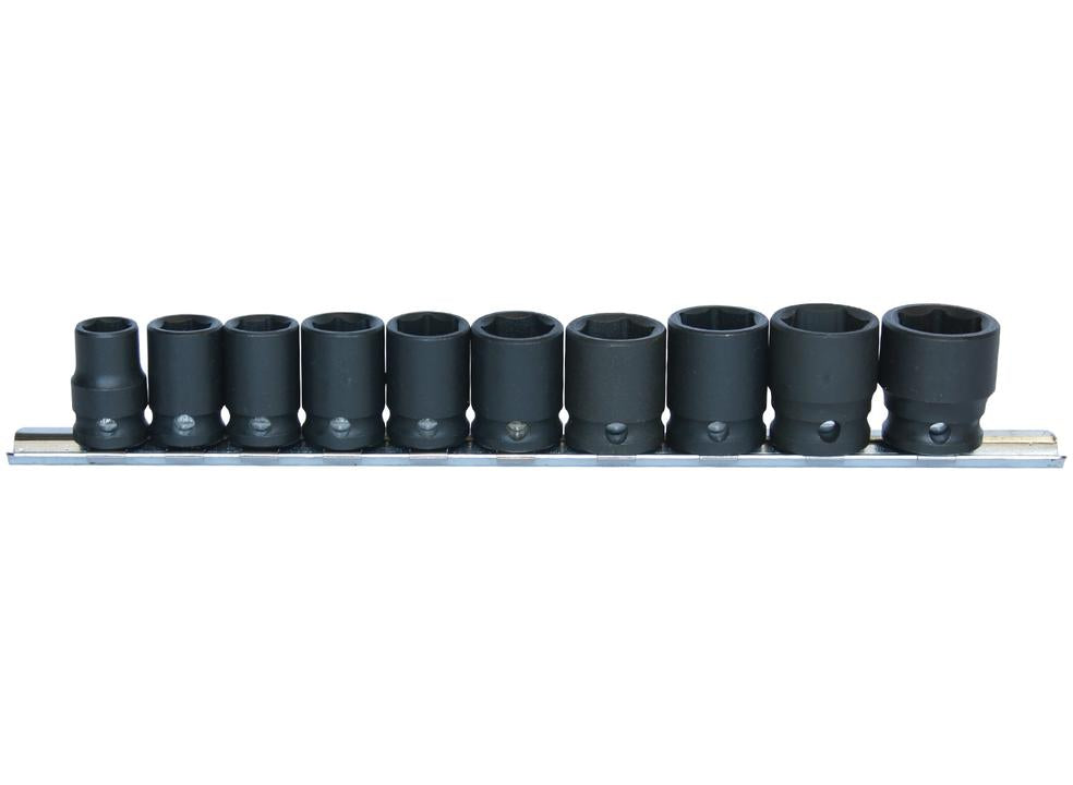 SP Tools Socket Rail Impact 3/8""Dr 6PT Metric 10Pc