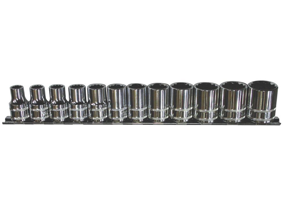 SP Tools Socket Rail 1/2""Dr 6PT 12Pc Metric