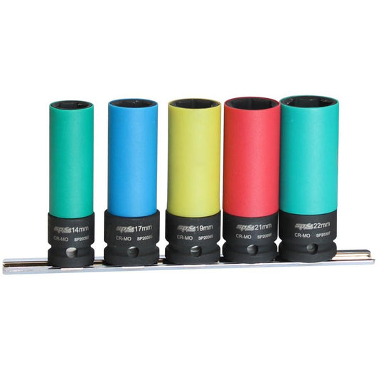 SP Tools Socket Set Impact 1/2""Dr Wheel Nut 5Pc