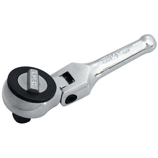 SP Tools Ratchet Stubby Flexhead 1/2""Dr x 45Teeth