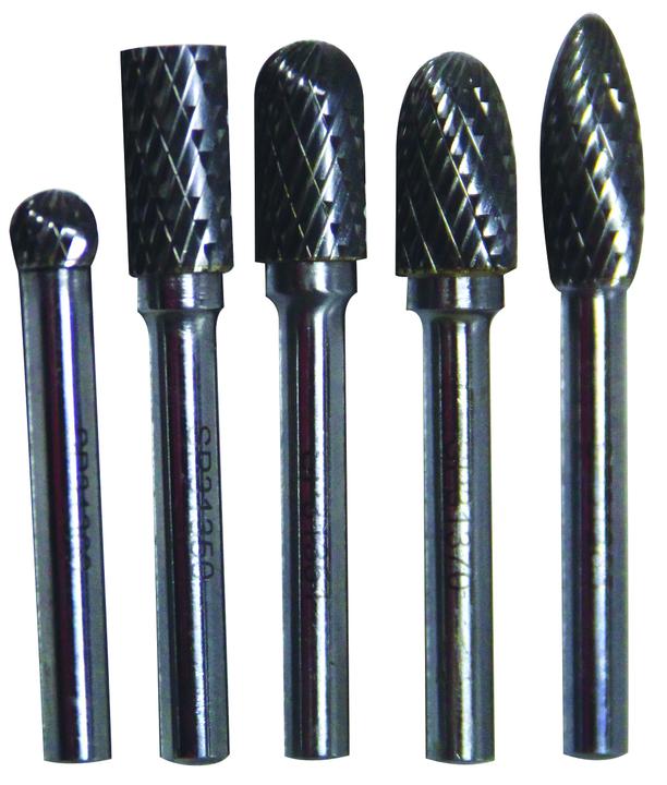 SP Tools Burr Set 5Pcs (1/4"" Shaft)