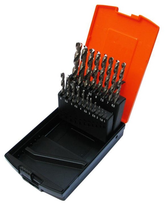 SP Tools Drill Bit Set 19pc Hss Metric 1mm - 10mm
