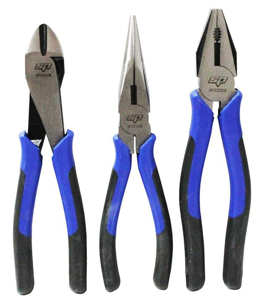 SP Tools Plier & Cutter Set 3 Pc 200mm