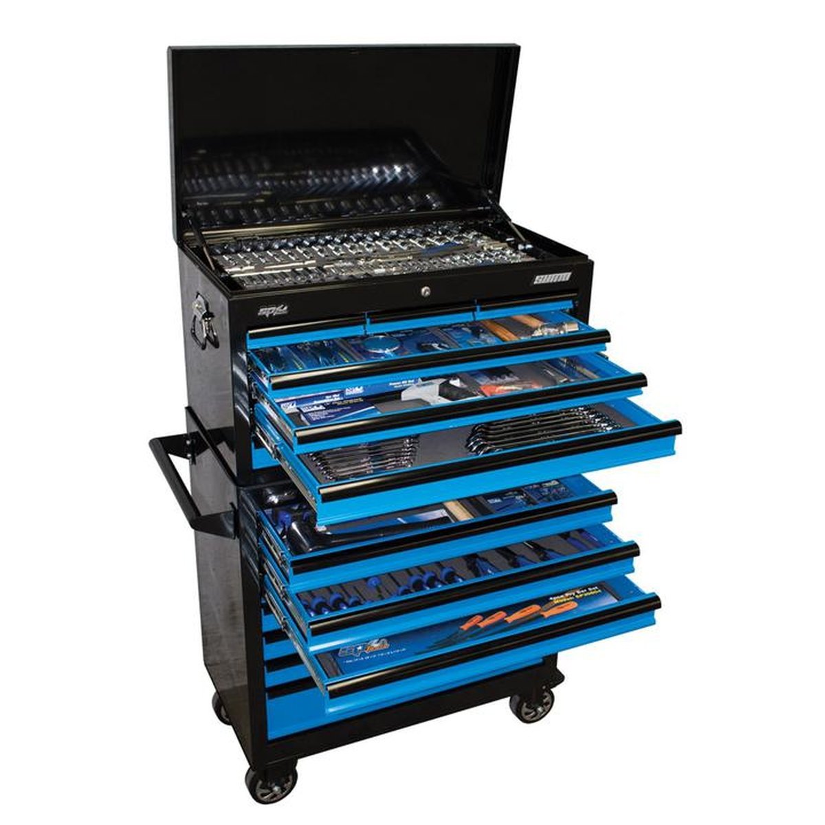 SP Tools Sumo Series Tool Kit 407 Pc Metric/SAE 14 Dr Blk/Bl