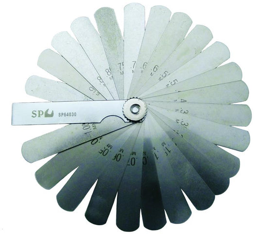 SP Tools Gauge 25Pcs Metric Feeler Set -3"" Type A