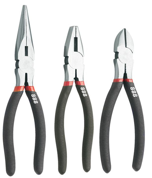 888 By SP Tools Plier Set 2X7" + 8" 3pc