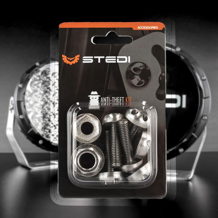 STEDI Anti Theft Kit  Suits Type X LED Driving Lights M8  M1ANTTYPEXKIT
