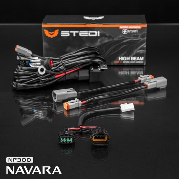 STEDI Wiring Harness Loom Kit  Plug  Play fits Nissan Navara D23 High Beam NAVARASMART