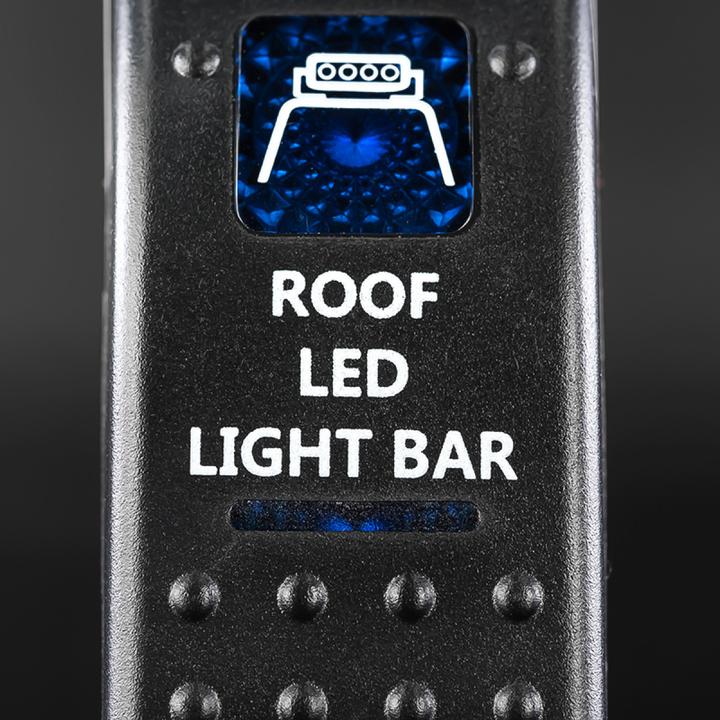 STEDI Rocker Switch For 4X4 Roof LED Light Bar Back Lit Blue