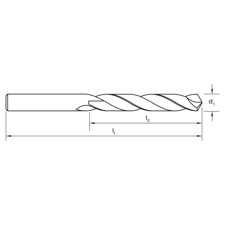 Sutton Jobber Drill Bit HD Cobalt HSS 9.5mm Dia 81mm L2 125mm L1 Carded D1080950