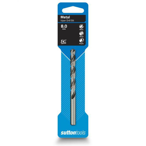 Sutton Jobber Drill Bit Viper HSS 8x117mm S/P HSP800