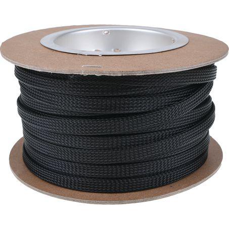 Techflex Flexible Braided Sleeving Clean Cut 6mm x 30m CCP0.25BK