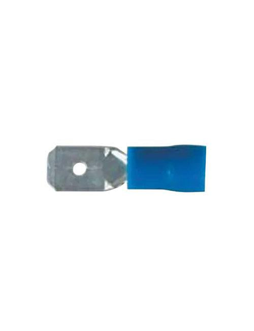 Thunder Crimp Terminal Insulated Male Blade Blue 6.3mm 14pc