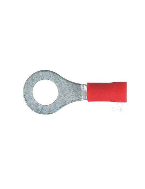 Thunder Crimp Terminal Ring Red 6.3mm 16pc