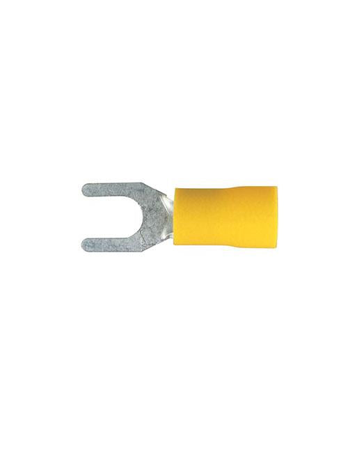 Thunder Fork Crimp Terminal Yellow 5mm 20pc