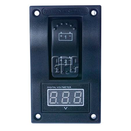 Thunder Panel Mount Dual Voltmeter w/ Switch