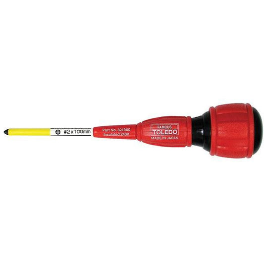 Toledo Screwdriver Insulated Ph2X100mm 321960