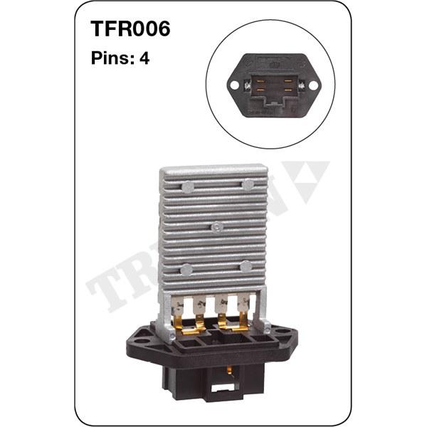 Tridon AC Blower Motor Resistor TFR006
