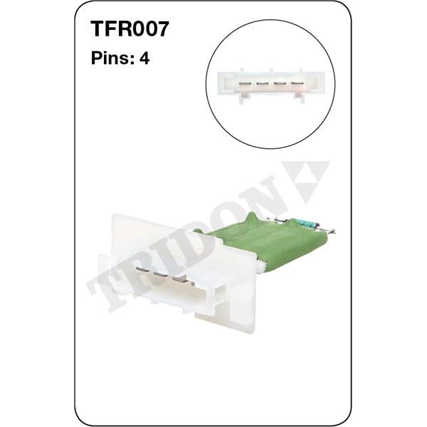 Tridon AC Blower Motor Resistor TFR007