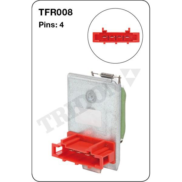 Tridon AC Blower Motor Resistor TFR008