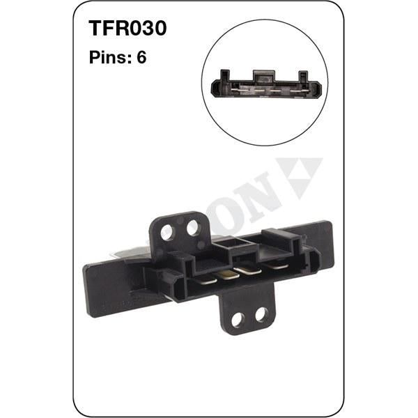 Tridon AC Blower Motor Resistor TFR030