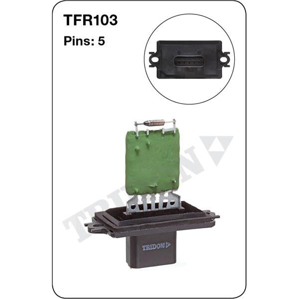 Tridon AC Blower Motor Resistor TFR103