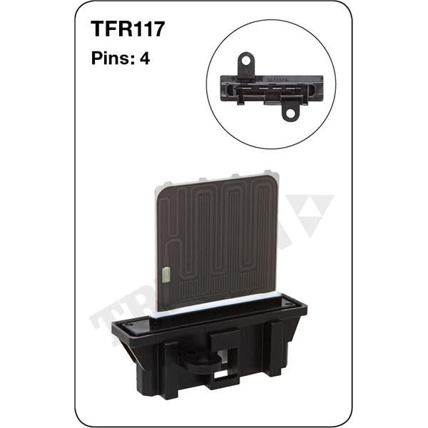 Tridon AC Blower Motor Resistor TFR117