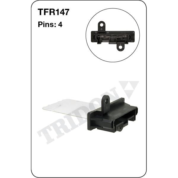 Tridon AC Blower Motor Resistor TFR147