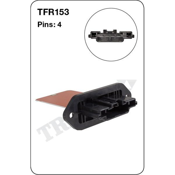 Tridon AC Blower Motor Resistor TFR153