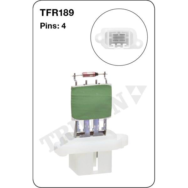 Tridon AC Blower Motor Resistor TFR189