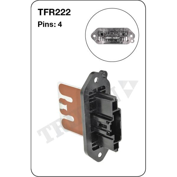 Tridon AC Blower Motor Resistor TFR222