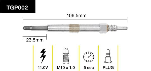 Tridon Glow Plug TGP002