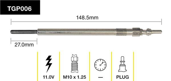 Tridon Glow Plug TGP006