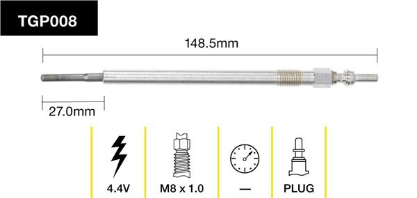 Tridon Glow Plug TGP008