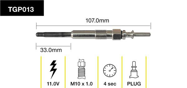 Tridon Glow Plug TGP013