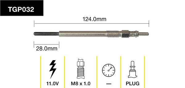 Tridon Glow Plug TGP032