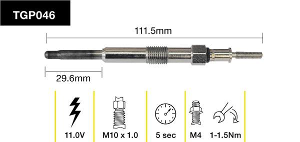 Tridon Glow Plug TGP046