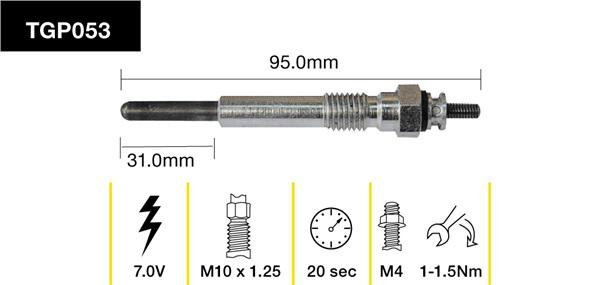 Tridon Glow Plug TGP053