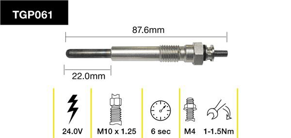 Tridon Glow Plug TGP061