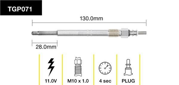 Tridon Glow Plug TGP071