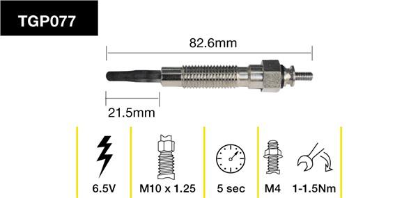 Tridon Glow Plug TGP077