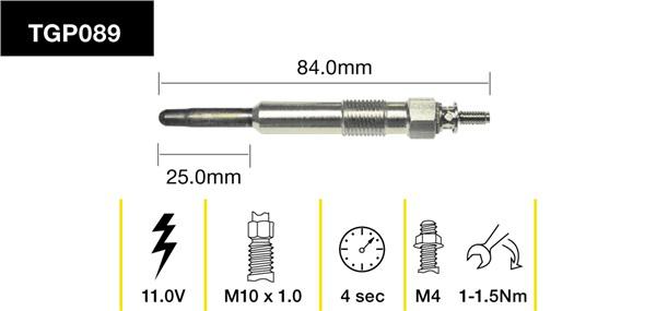 Tridon Glow Plug TGP089