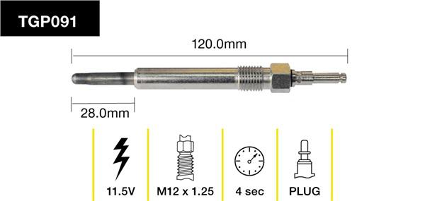 Tridon Glow Plug TGP091