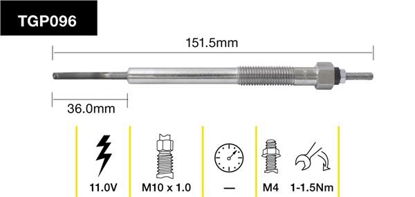 Tridon Glow Plug TGP096